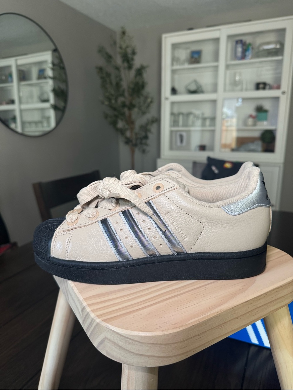 Adidas Superstar 2 Cream Chrome Black Size 7 - Picture 5 of 9